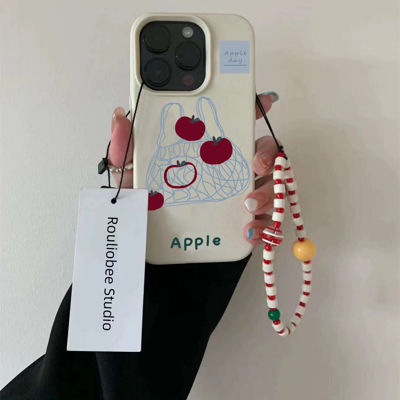 苹果袋子适用苹果16promax手机壳iPhone14pro新款13高级感12手链11保护套15promax防摔x硅胶xr软壳xsmax软壳