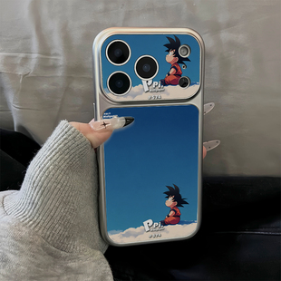 七龙珠悟空适用iPhone17promax手机壳15苹果16华为mate80卡通vivo小米17防摔oppofindx9电镀壳红米k90荣耀500