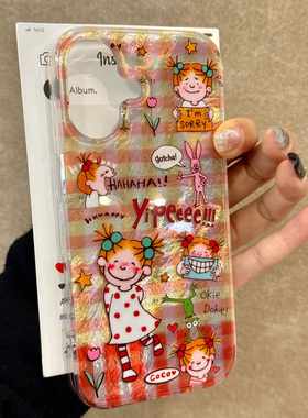 coco酱女孩适用苹果15promax手机壳iphone16pro可爱12华为mate60新款pura70VIVO小米14红米note13荣耀oppok70