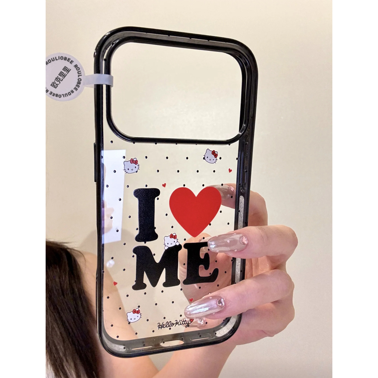 波点Kitty猫适用苹果16promax手机壳iphone14pro新款13卡通12可爱11女款15promax全包防摔14plus软边亚克力17