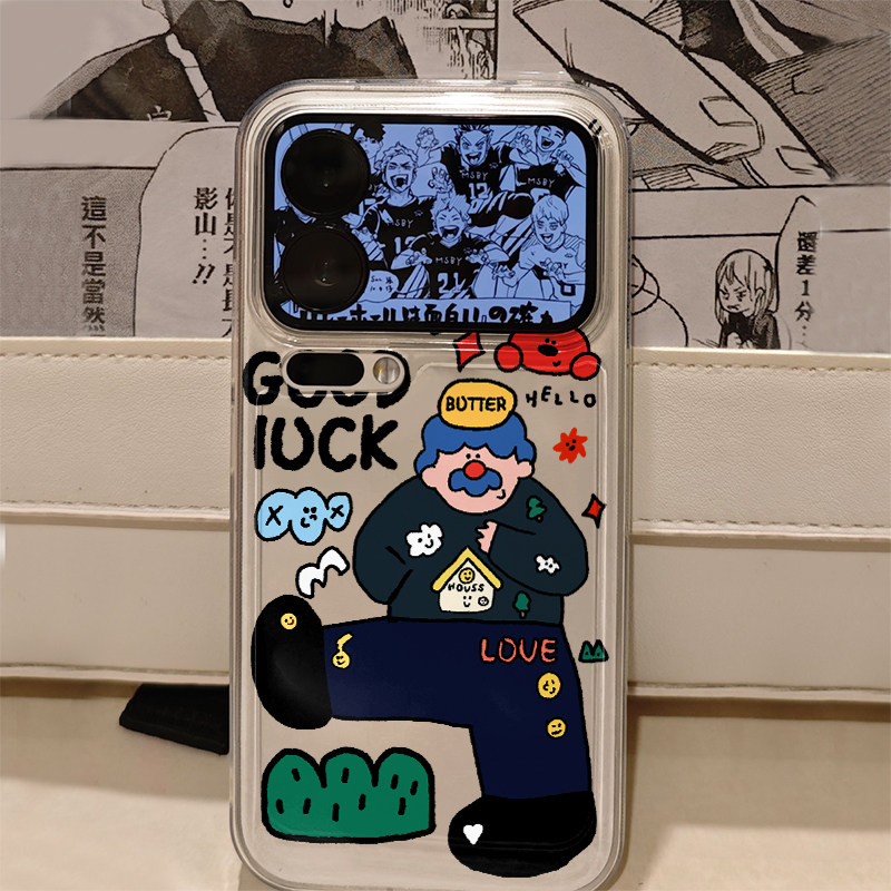 好运大叔适用iphone16promax手机壳15苹果17透明13华为mate70pro创意vivo小米14防摔oppo软壳红米k80荣耀400