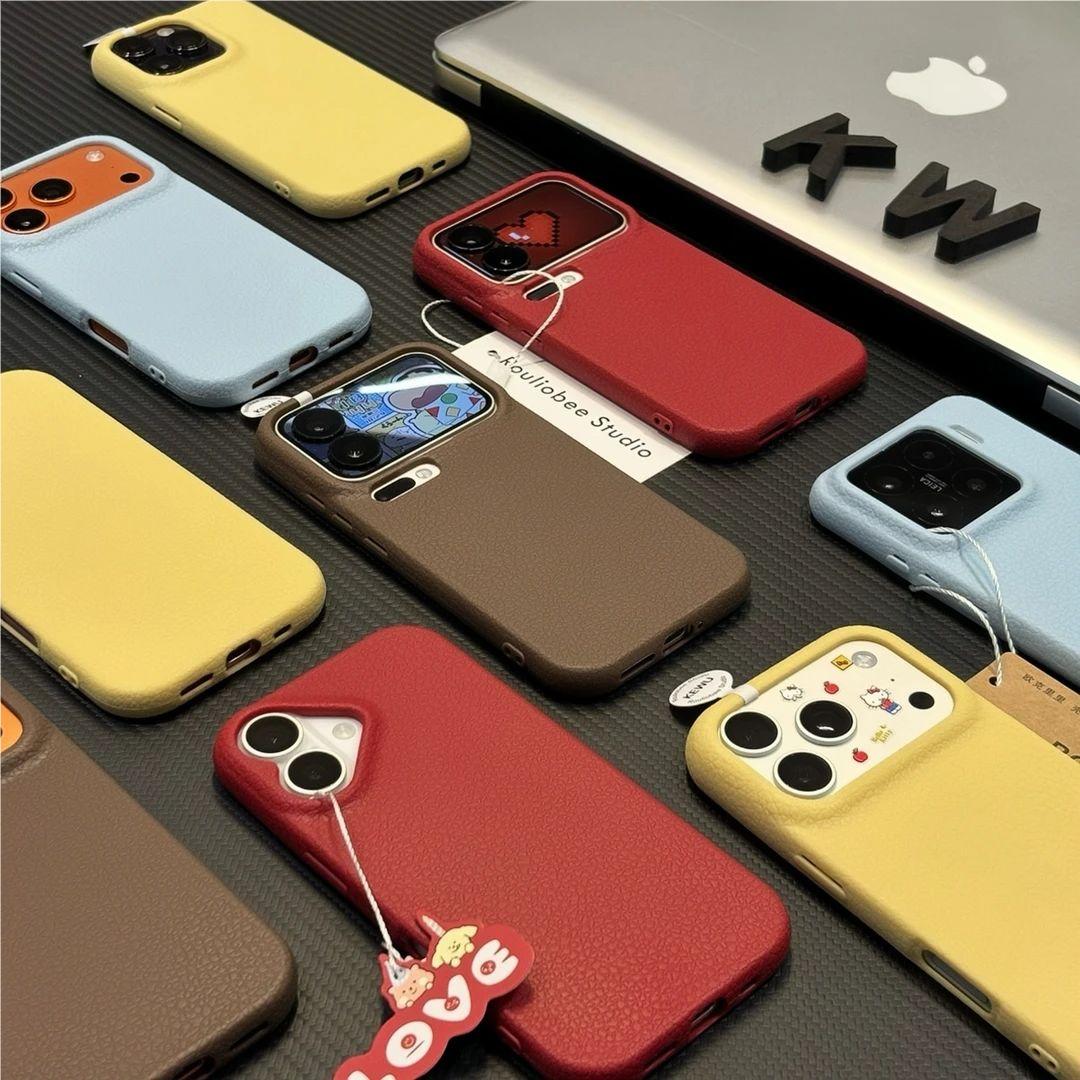 潮流多巴胺皮纹适用iPhone17promax手机壳苹果16pro时尚15华为mate70保护套13新款12小米14潮vivo荣耀oppo女