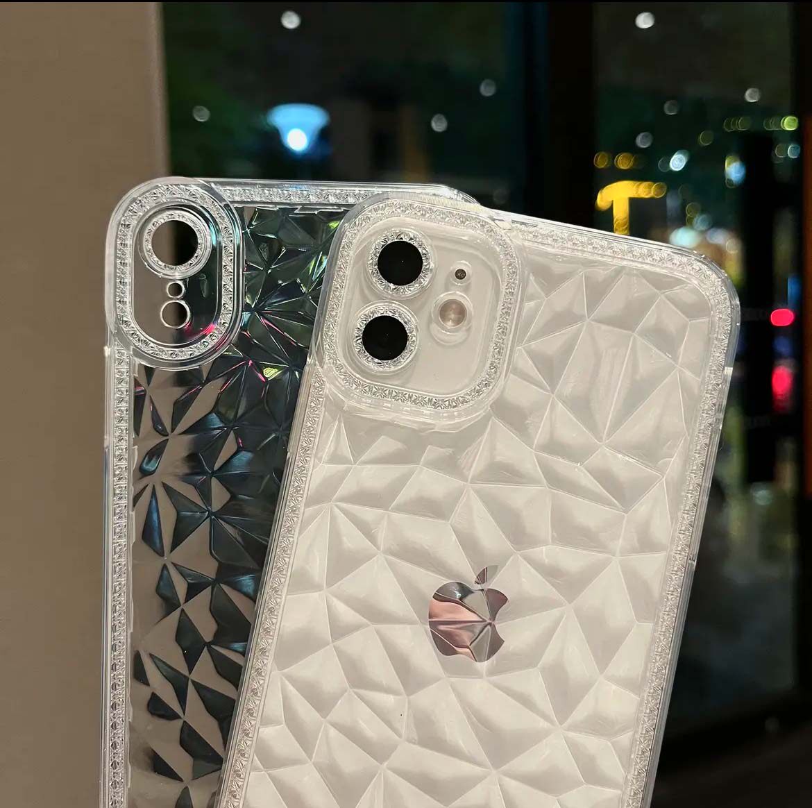 高级钻石纹适用苹果16promax手机壳iPhone17pro新款13轻奢12潮流14pm保护套15PROMAX全包防摔15plus透明软壳