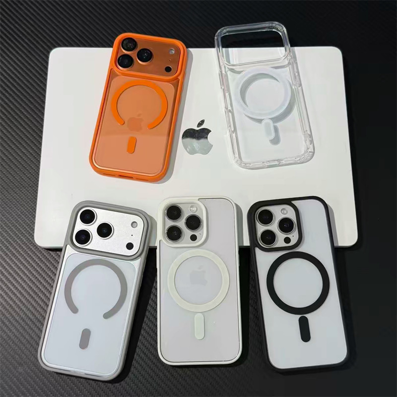高颜值肤感磁吸壳适用苹果16promax手机壳17pro新款iphone14pro防摔15PRO保护套13高级12男女纯色11镜头简约