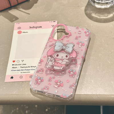 ins风高级感美乐蒂支架手机壳