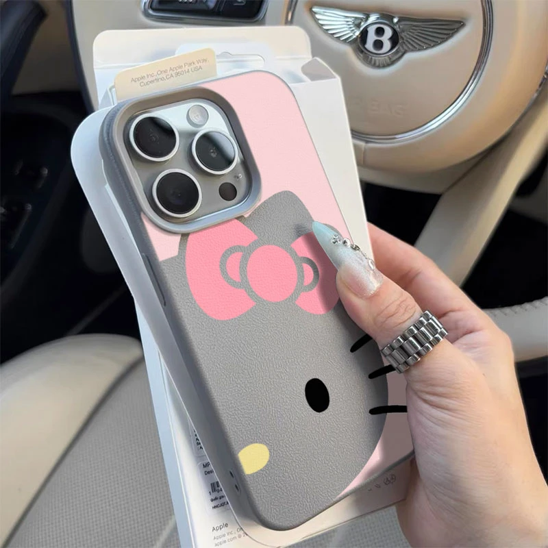 大脸kitty猫手机壳可爱全包磨砂