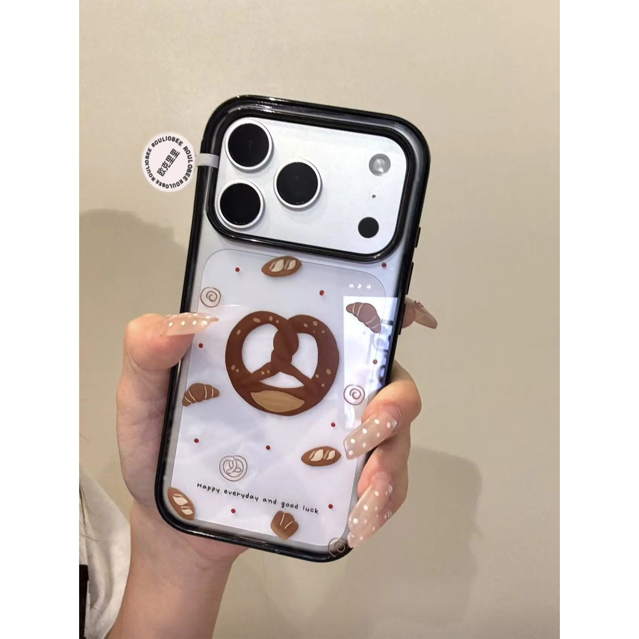 碱水结面包适用苹果16promax手机壳iphone14pro新款13卡通12可爱11女款15promax全包防摔14plus软边亚克力17