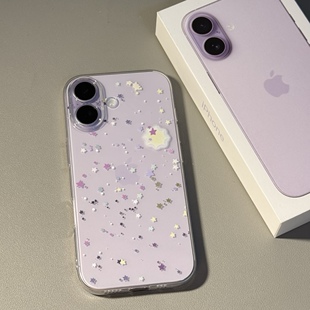 满屏星星简约适用苹果16promax手机壳iPhone17华为mate60pro红米note13新款p70小米14软壳vivo荣耀oppo防摔15