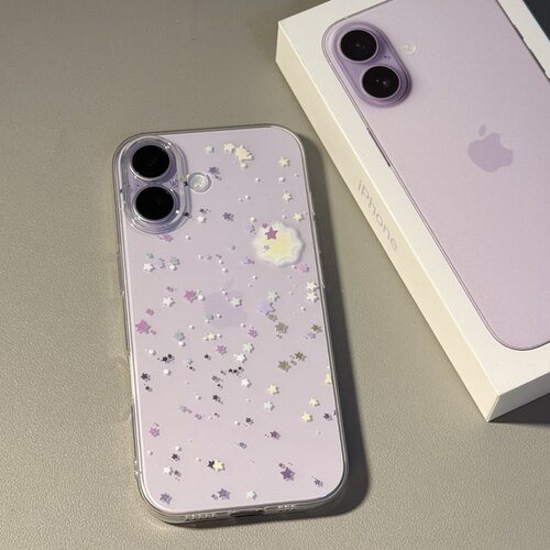 满屏星星简约适用苹果16promax手机壳iPhone17华为mate60pro红米note13新款p70小米14软壳vivo荣耀oppo防摔15