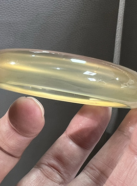 天然冰种马达加斯加马料浅色香槟金玛瑙玉髓高冰手镯正圈女款55圈