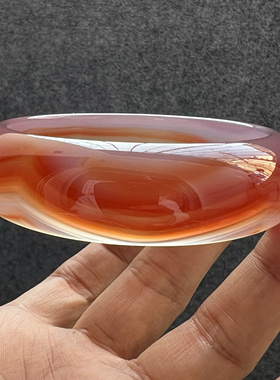 天然玛瑙手镯加厚不加宽一半红一半灰精美纹理玉髓62-20-10
