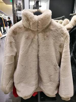 人造皮草立领外套秋季宽松