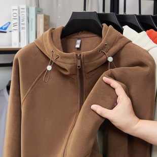 超厚男女同款 保暖棉服学生爸妈外穿 加绒加厚摇粒绒户外抓绒衣冬款