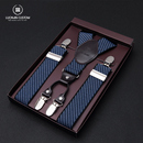 正装 背带夹扣男士 西服衬衫 爸爸老公商务英伦防滑 罗楠高端定制