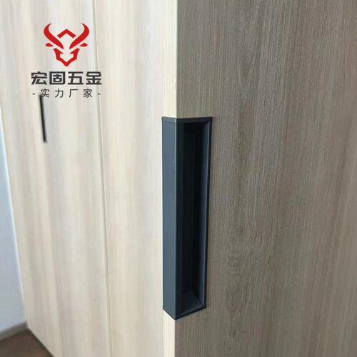 衣帽间高定封边嵌入式拉手