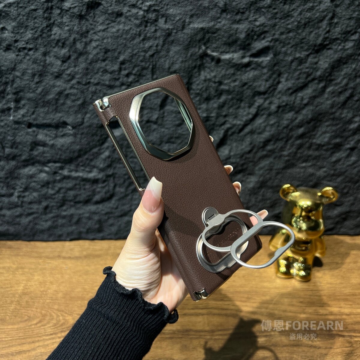 适用于xts手机壳xt真皮三屏xts超薄xt支架保护套GRL-AL20指环双中轴后壳个性创意全包防摔男