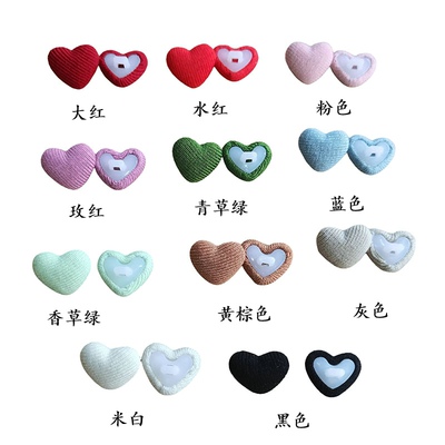 全国包邮羊绒包布爱心扣