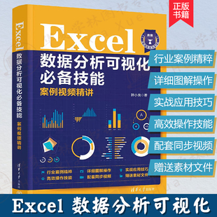 Excel数据分析可视化*备技能案例视频精讲 韩小良 PowerBI入门书 整理数据源表教程 Excel 规范表单结构 xcel技巧 清华大学出版社
