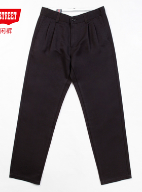 第五街5th street男装商务休闲裤修身中腰直筒西裤317957-221M3