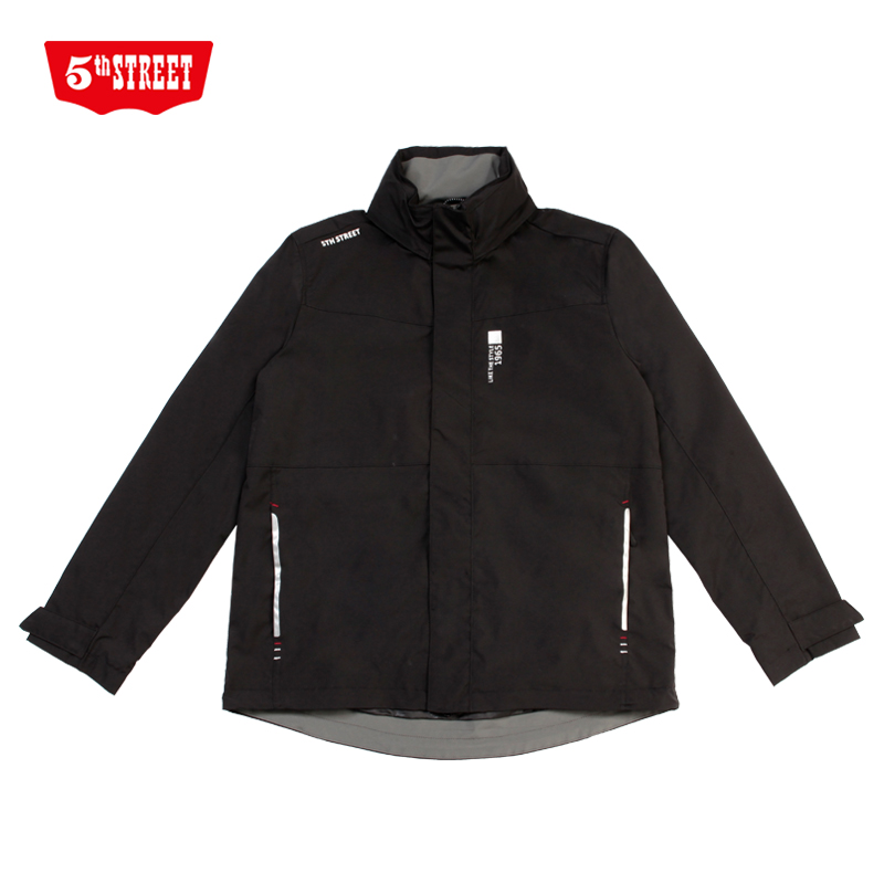 第五街5th street男户外防风冲锋外套宽松帅气夹克055889-234B0