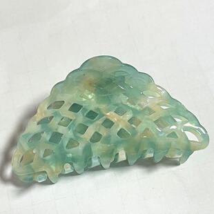 法式镂空设计感发夹批发复古花纹质感盘发抓夹大号醋酸后脑勺顶夹