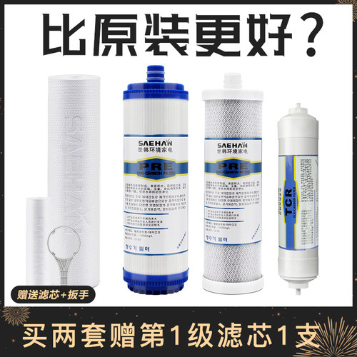 世韩净水器滤芯纯水机通用1235级插入式烧结炭185DT I C FH套装