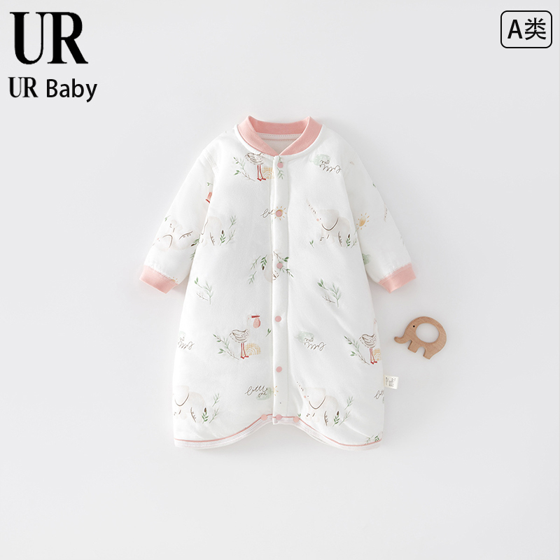 【撤柜专区】品牌专柜婴儿睡袋春秋冬季防踢被睡衣夹棉连体衣睡袍