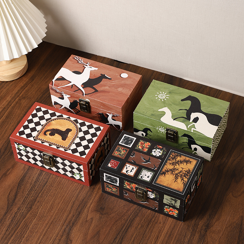 中古风长方形收纳盒收藏储物礼盒