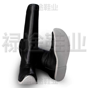 男士牛皮皂靴汉服靴千层底布底