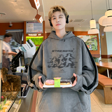 现货420高克重磅秋冬麂皮绒连帽情侣卫衣男外套JP78-P55杏色，男装卫衣，电商A456（原C415）