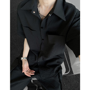 P45特批控79大码 套装 男装 机能衬衫 速干铁扣两件套A 工装 现货TZ888