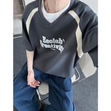 现货重磅280克潮牌ins潮流复古插肩袖t恤男短袖T906-P40控58灰，男装T恤，电商A456（原C415）