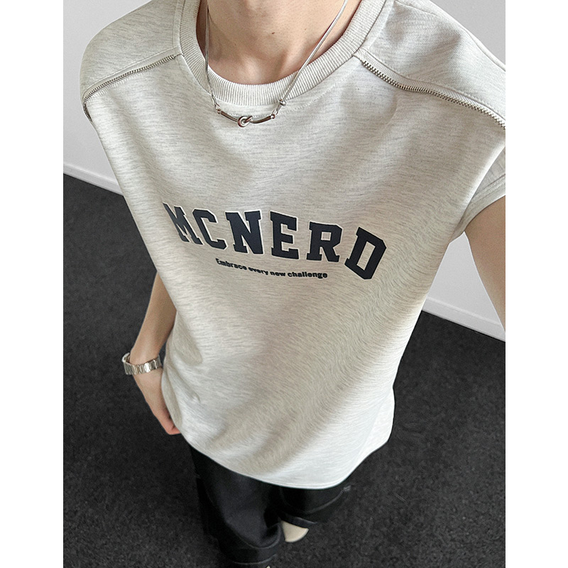 现货BX66特P28控45发泡拉链夏季宽松运动坎肩美式t恤无袖背心男Z，男装背心/马甲，电商A456（原C415）