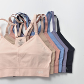 舒适薄款 夏秋 运动文胸细带白纯色舒适瑜伽内衣bra健身简约经典