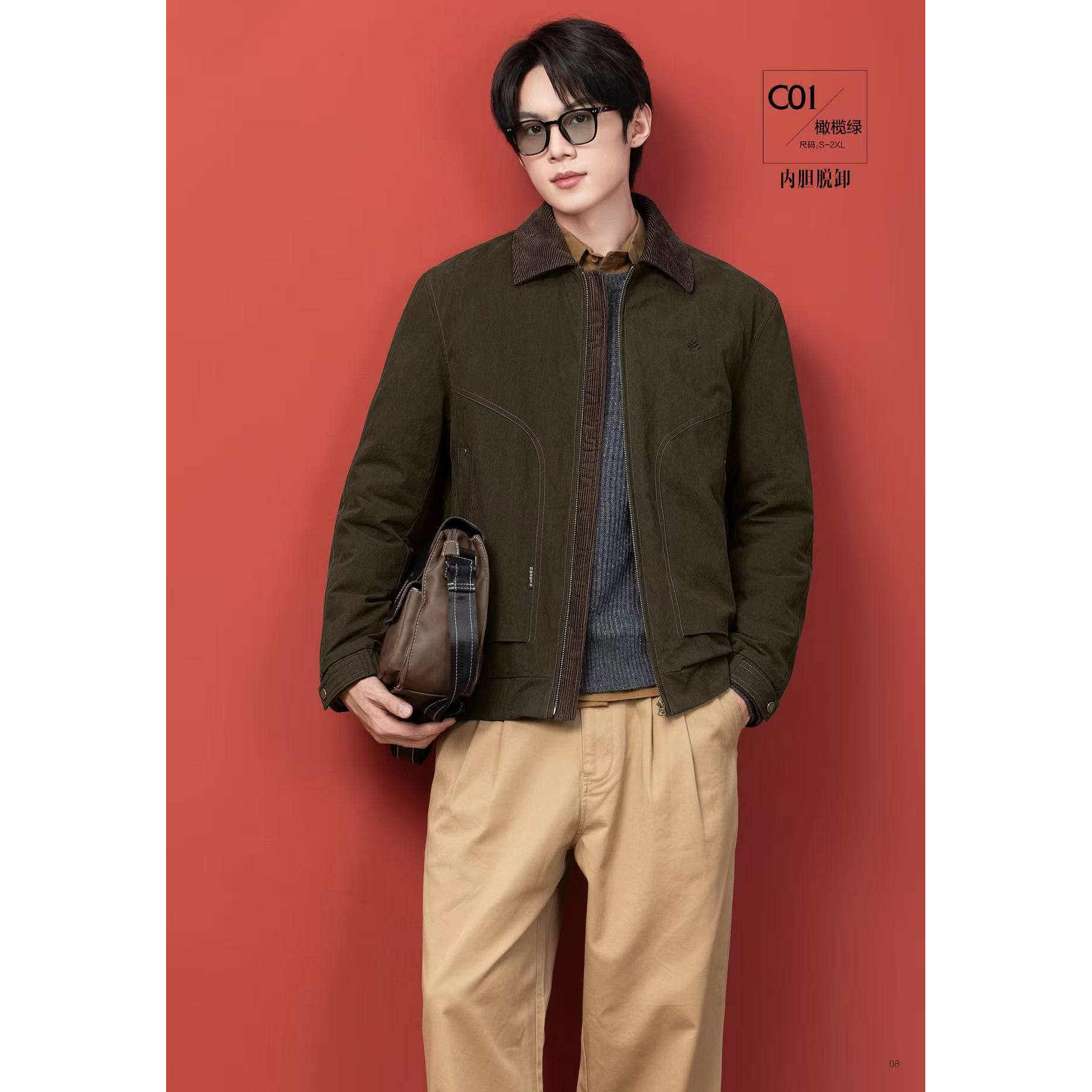 九成品翻新加工定制加厚可脱卸羽绒服商务男短款冬季新款半成品