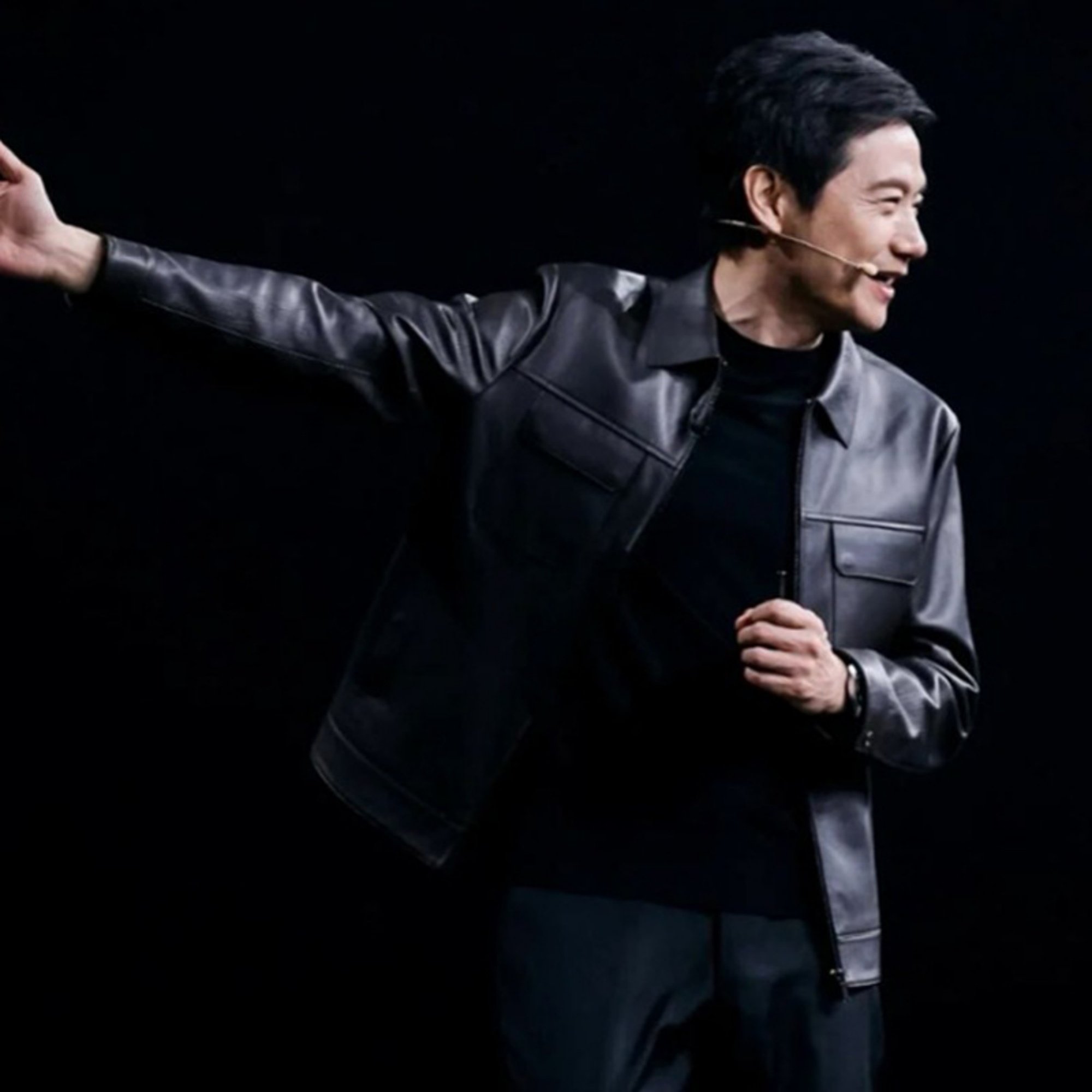 雷军同款海宁真皮外套皮衣男绵羊皮夹克外套商务休闲翻领皮夹克