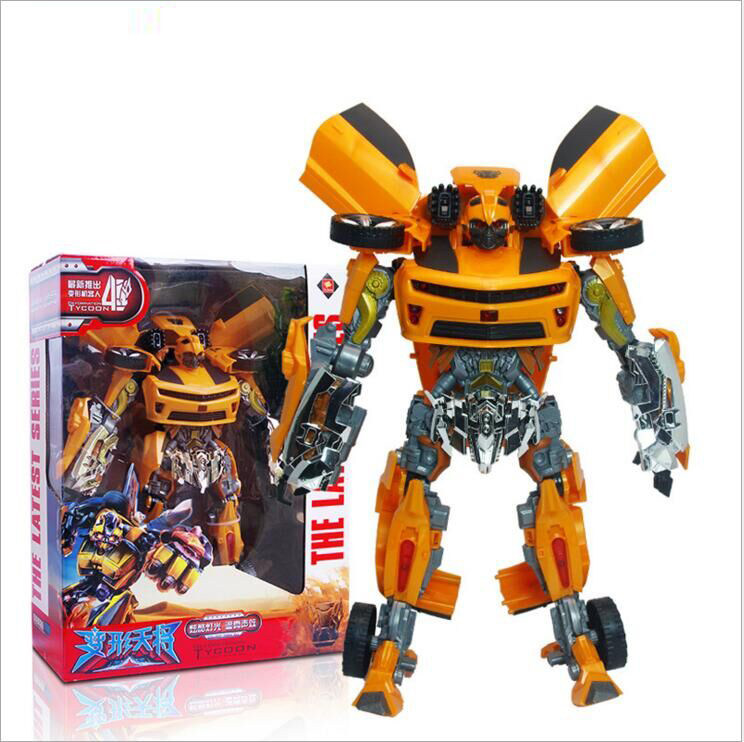 变形玩具精典大黄蜂声光版大号汽车机器人模型男孩儿童玩具