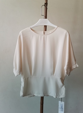 B021  C871811品牌折扣夏季新款女装时尚宽松休闲短袖衬衫女