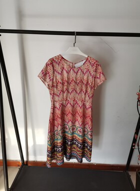 华H008气质夏季中长连衣裙XL92153