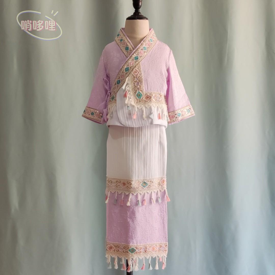傣族服装儿童女新款泼水节套装