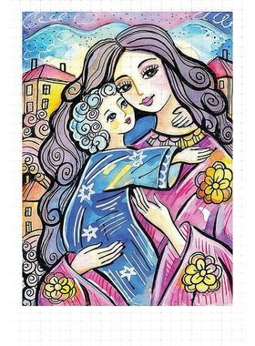 gykp4679妇女节通用卡片贺卡折卡迷你折卡小卡片空白卡片可手写