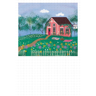 gykp7340高级感森系唯美插画ins极简约贺卡空白迷你小卡片留言卡