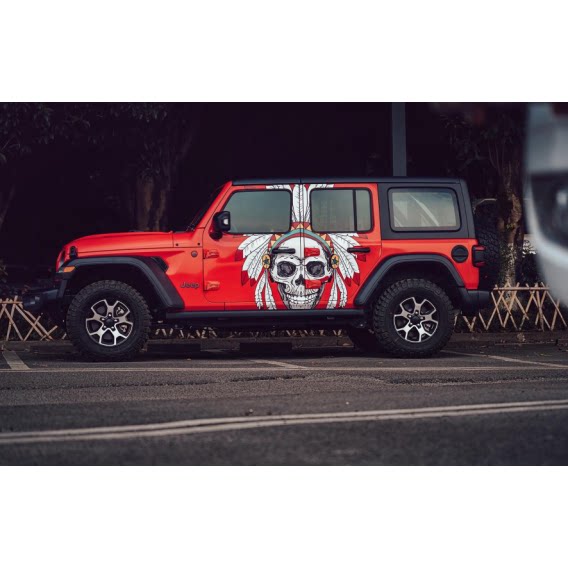 吉普越野车车贴牧马人改装坦克300车身拉花北京bj40个性装饰贴纸