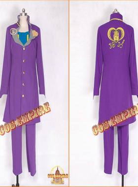 JOJO的奇妙冒险 东方仗助 紫色 动漫服 Cos服 cosplay可定制日本
