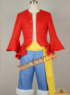 ONE PIECE 海贼王 航海王  路飞 2年后 圆领 动漫服 cosplay服