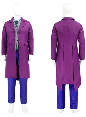 蝙蝠侠黑暗崛起小丑Cosplay服装阿卡姆骑士cos服套装男款动漫服装