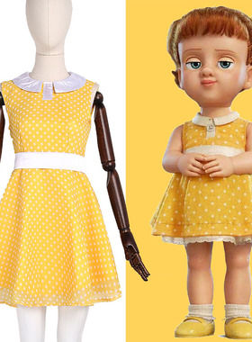 动漫玩具总动员4Gabby盖比娃娃cosplay连衣裙儿童女童服装定制