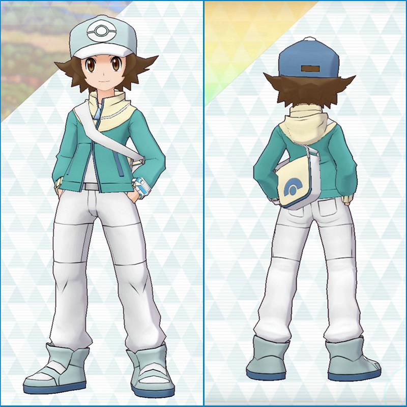 精灵宝可梦口袋妖怪蓝白小智