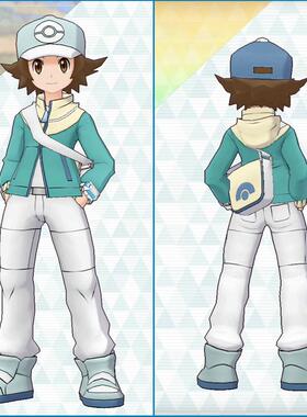 精灵宝可梦 口袋妖怪 蓝白 小智 男主角 cos服 cosplay