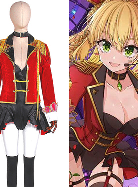 fate FGO尼禄saber闪闪祭礼装偶像打歌服概念礼装cosplay服可定制